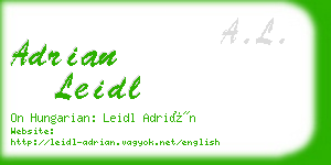 adrian leidl business card